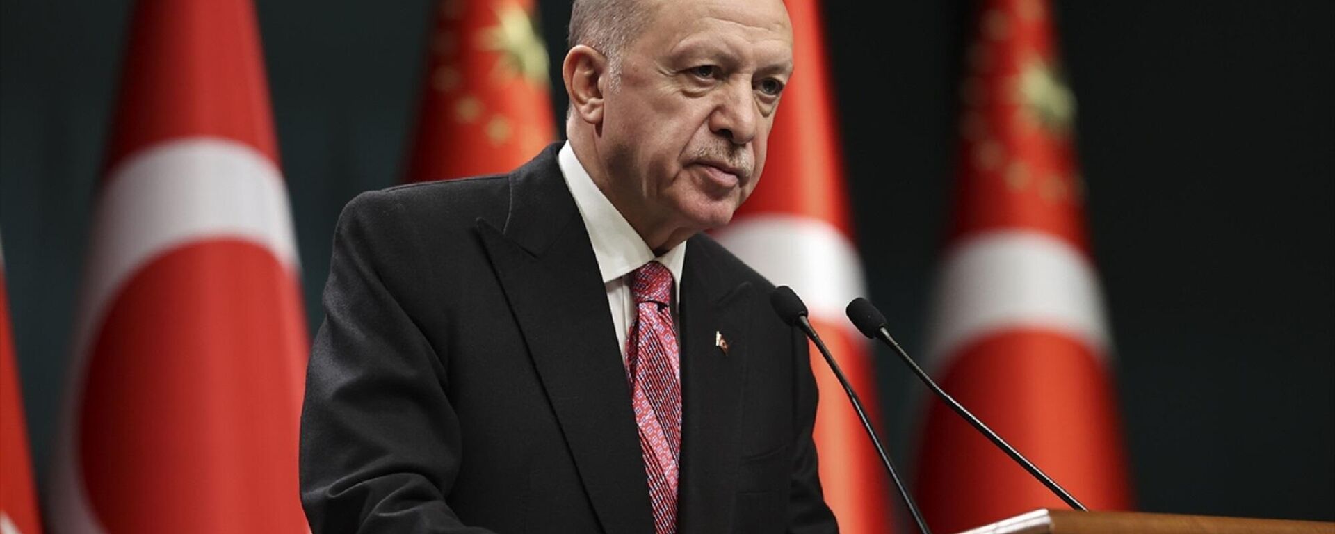 Türkiye Cumhurbaşkanı Recep Tayyip Erdoğan, Cumhurbaşkanlığı Kabine Toplantısı'nın ardından açıklamalarda bulundu.
 - Sputnik Türkiye, 1920, 12.02.2022