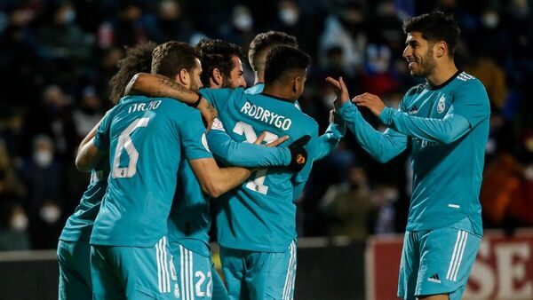 İspanya futbol Kral Kupası 4. turunda 3. lig takımı Alcoyano'yu deplasmanda 3-1 mağlup eden Real Madrid, son 16'ya kaldı. - Sputnik Türkiye