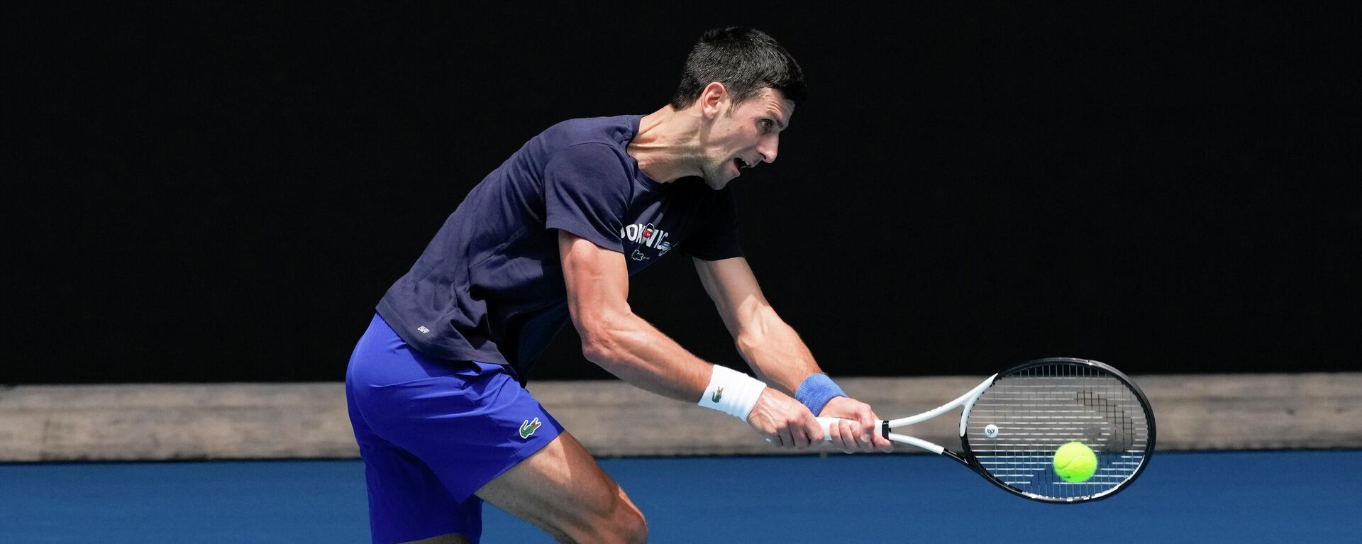 Avustralya Açık Tenis Turnuvası hazırlıklarını sürdüren tek erkekler dünya sıralamasının bir numarası Sırp tenisçi Novak Djokovic - Sputnik Türkiye, 1920, 12.01.2022