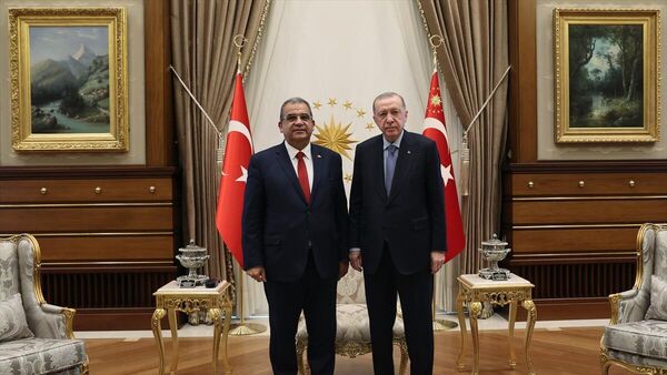 Cumhurbaşkanı Erdoğan KKTC Başbakanı Sucuoğlu'nu kabul etti - Sputnik Türkiye
