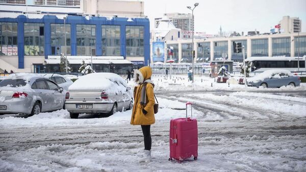 İstanbul'da otogarlarda kar esareti - Sputnik Türkiye