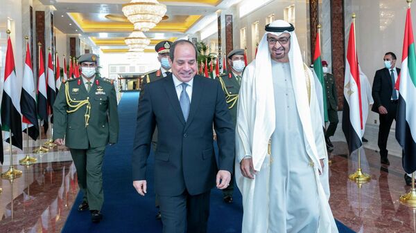 Mısır Cumhurbaşkanı Sisi, BAE Veliaht Prensi Bin Zayid, Dubai Emiri Bin Raşid ile Bahreyn Kralı Al Halife arasında gerçekleşen dörtlü zirvede bölgesel konular ile iş birliğini geliştirme yolları ele alındı - Sputnik Türkiye