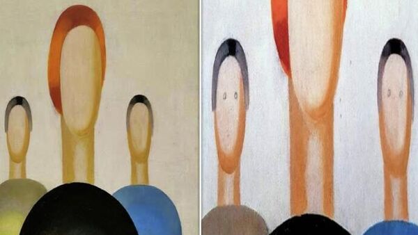 Rusya’da güvenlik görevlisinin tükenmez kalemle göz çizdiği Yeltsin Kültür Sanat Merkezi’nde sergilenen 1.3 milyon dolarlık bir tablo - Sputnik Türkiye