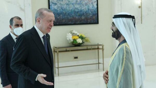 Dubai'de Erdoğan-Maktum görüşmesi başladı - Sputnik Türkiye
