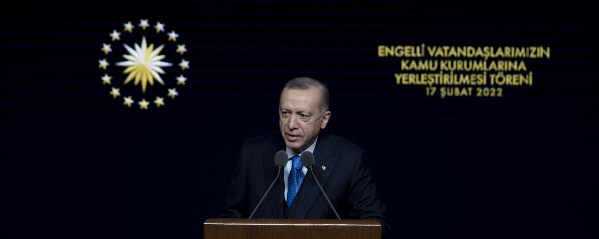 Cumhurbaşkanı Erdoğan, Engelli Memurlar Ataması programında konuştu. - Sputnik Türkiye, 1920, 17.02.2022