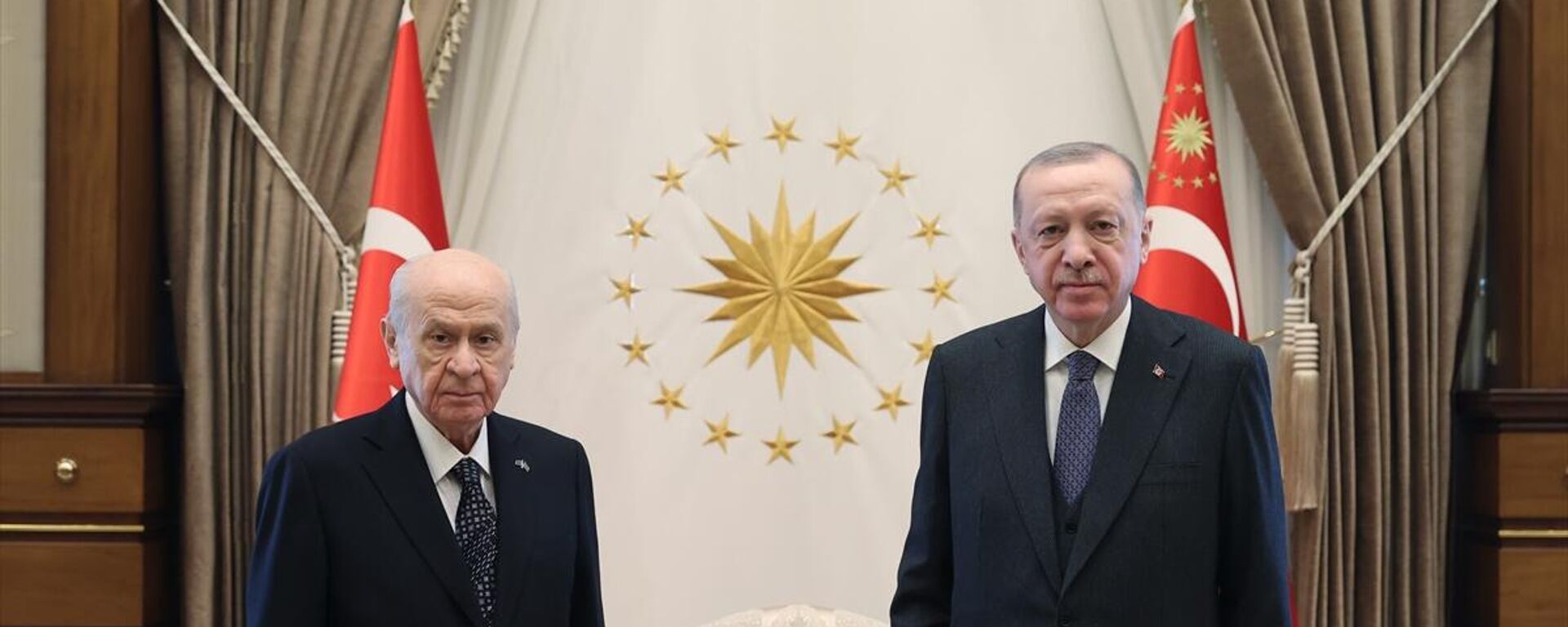 Cumhurbaşkanı Erdoğan, MHP Genel Başkanı Bahçeli ile görüşüyor - Sputnik Türkiye, 1920, 20.03.2023