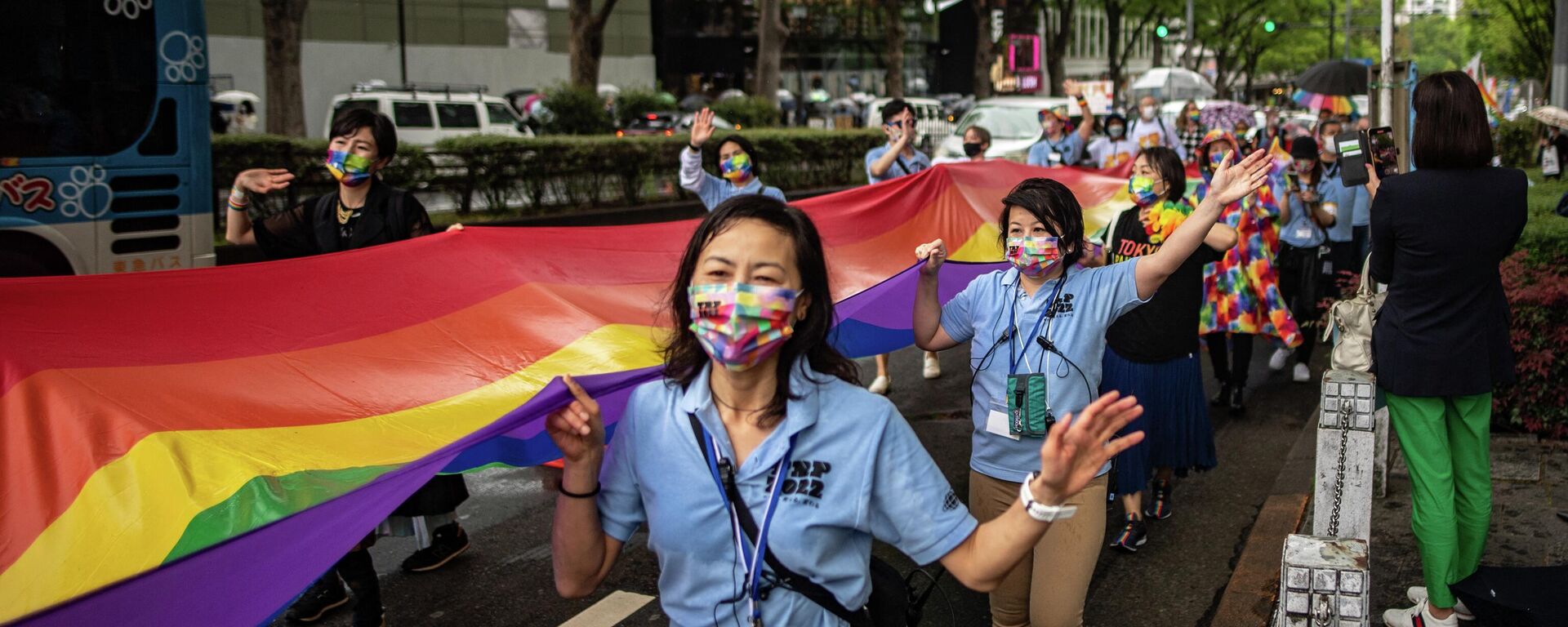 Japonya'nın başkenti Tokyo'da LGBT topluluğuna destek göstermek için 2022 Gökkuşağı Onur Yürüyüşü - Sputnik Türkiye, 1920, 11.05.2022