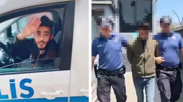 Polis aracıyla video çeken Suriyeli gözaltına alındı - Sputnik Türkiye