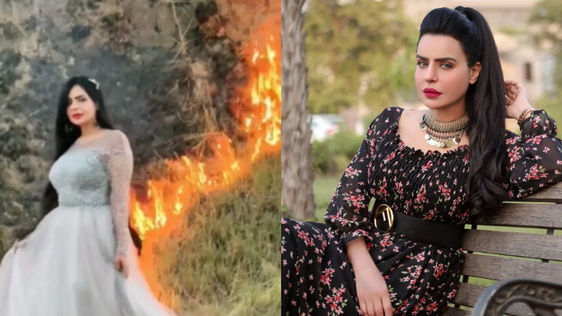Pakistanlı TikTok fenomeni, video çekimi için orman yaktı 