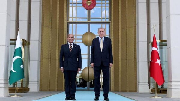 Cumhurbaşkanı Erdoğan, Pakistan Başbakanı Şerif'i resmi törenle karşıladı - Sputnik Türkiye
