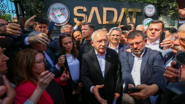 CHP lideri Kılıçdaroğlu SADAT önünde - Sputnik Türkiye