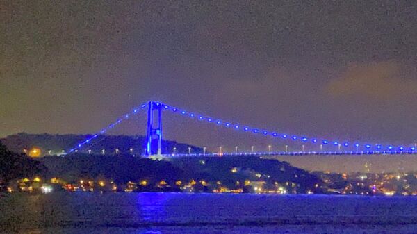 Denizcilik ve Kabotaj Bayramı için köprüler mavi renge büründü
 - Sputnik Türkiye