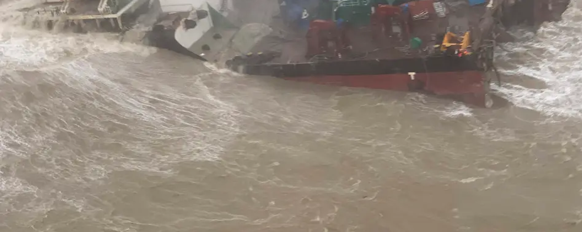 Çin bandıralı vinç ve mühendislik hizmetleri gemisinin, Hong Kong açıklarında tayfun nedeniyle alabora olduğu ve gemideki 27 kişiden haber alınamadığı bildirildi. - Sputnik Türkiye, 1920, 03.07.2022