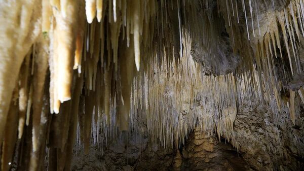 'Makarna' sarkıtlı tabiat anıtı mağarada hava verileri anlık izleniyor - Sputnik Türkiye