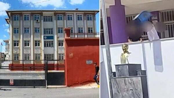 İstanbul'da ilkokul bahçesinde Atatürk büstüne saldırı - Sputnik Türkiye