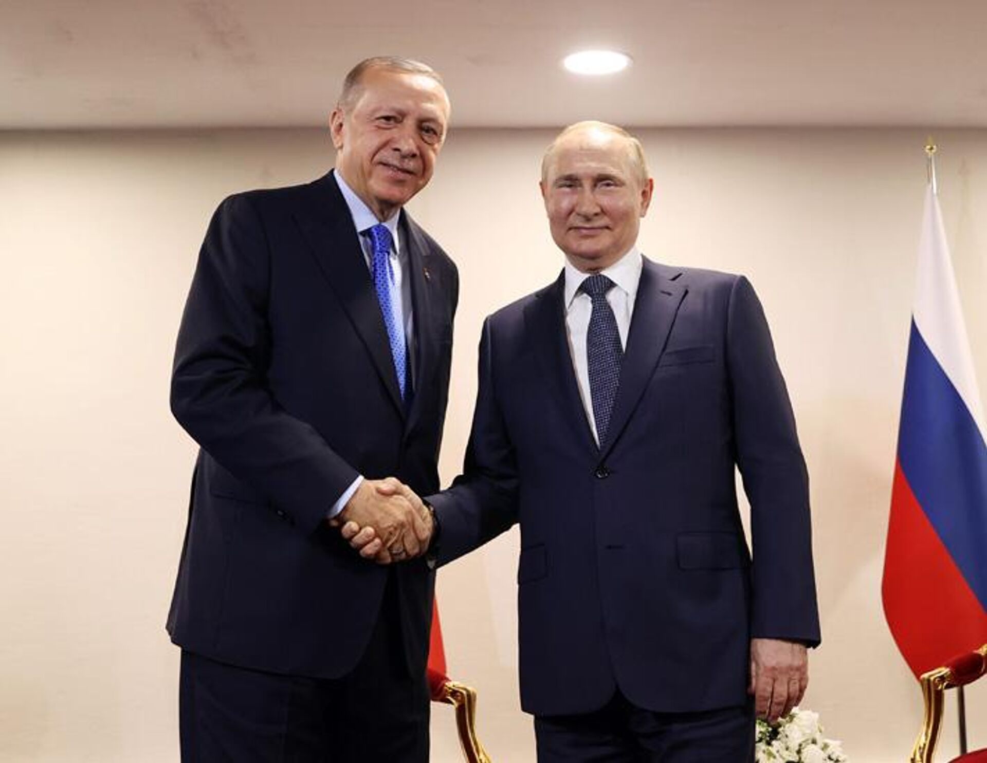 Cumhurbaşkanı Erdoğan, Rus mevkidaşı Putin ile birlikte - Sputnik Türkiye, 1920, 24.12.2022