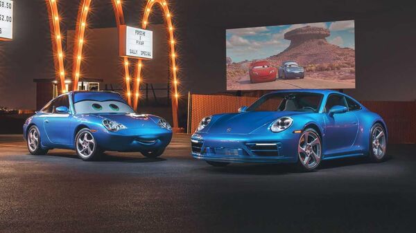 'Arabalar' filmi serisinin en popüler karakterlerinden biri olan Sally, Porsche ve Pixar iş birliği ile gerçeğe dönüştü. - Sputnik Türkiye