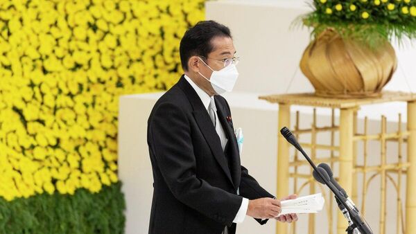 Japonya’da 2. Dünya Savaşı’nda hayatını kaybedenler anısına düzenlenen törene katılan Japonya Başbakanı Fumio Kişida, “Savaşın dehşetini bir daha asla tekrarlamayacağız. Bu karara bağlı kalmaya devam edeceğiz” dedi. - Sputnik Türkiye