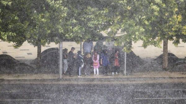 Ankara'da fırtına ve sağanak yağış: Ağaçlar devrildi, sürücüler yollarda kaldı - Sputnik Türkiye