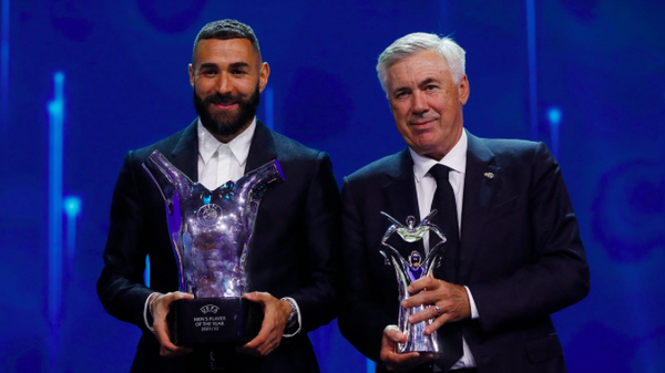 Avrupa'da yılın futbolcusu Benzema, yılın teknik direktörü Ancelotti seçildi - Sputnik Türkiye
