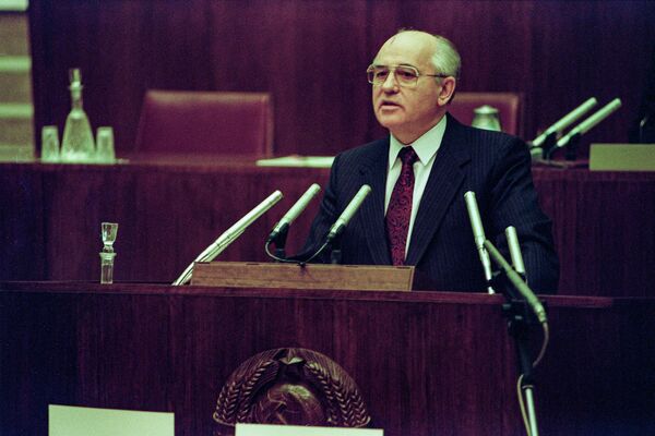 Sovyet Sosyalist Cumhuriyetler Birliği'nin son lideri Mihail Gorbaçov - Sputnik Türkiye