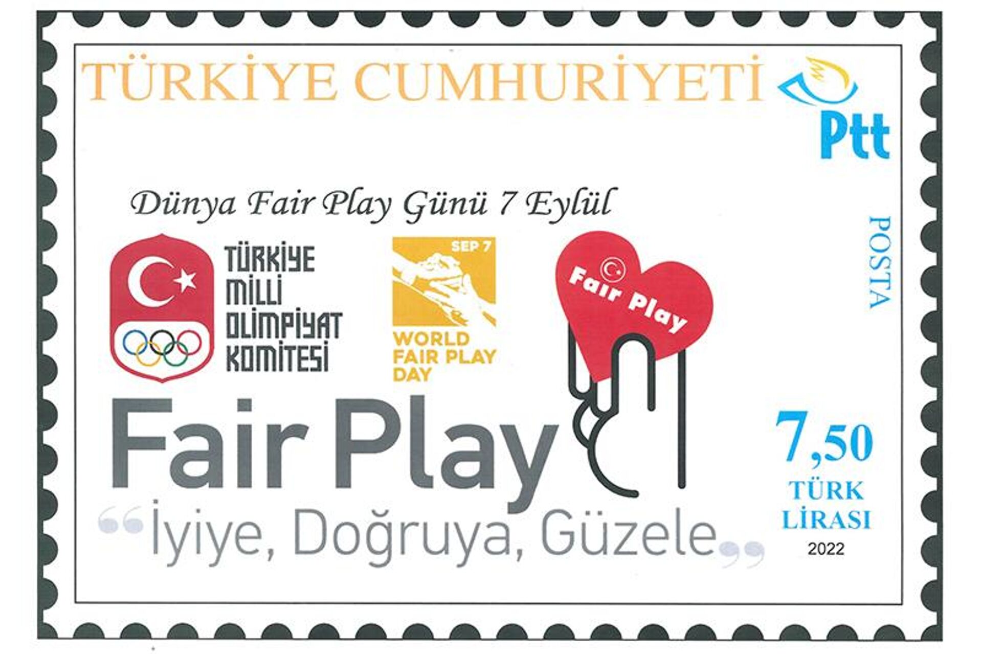 ‘Fair Play Posta Pulu’ ve zarfı, PTT'nin ‘www.filateli.gov.tr’ adresinde ve ‘filateli’ cep uygulamasında satışa çıkarıldı. - Sputnik Türkiye, 1920, 08.09.2022