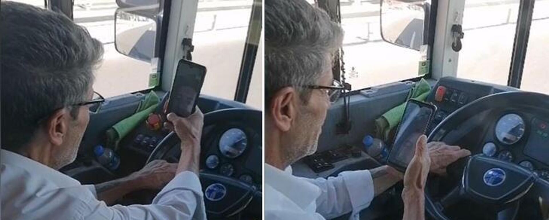 İETT şoförü, otobüsü kullanırken cep telefonuyla görüntülü konuştu - Sputnik Türkiye, 1920, 09.09.2022