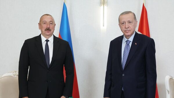 Erdoğan, Aliyev ile görüştü - Sputnik Türkiye