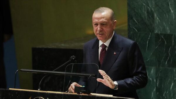 Cumhurbaşkanı Erdoğan, BM Genel Kurulu'nda  - Sputnik Türkiye