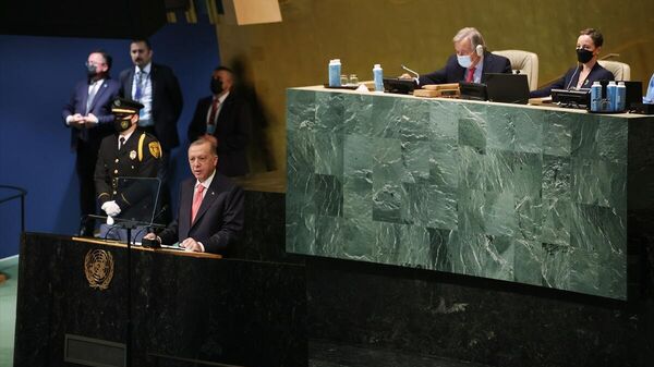Cumhurbaşkanı Erdoğan, BM Genel Kurulu'na hitap etti - Sputnik Türkiye
