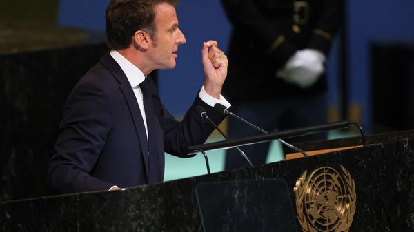 French President Emmanuel Macron - Sputnik Türkiye