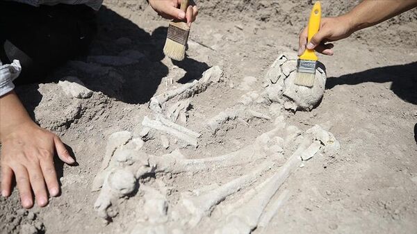 Kahramanmaraş'taki arkeolojik kazılarda kadın iskeleti - Sputnik Türkiye