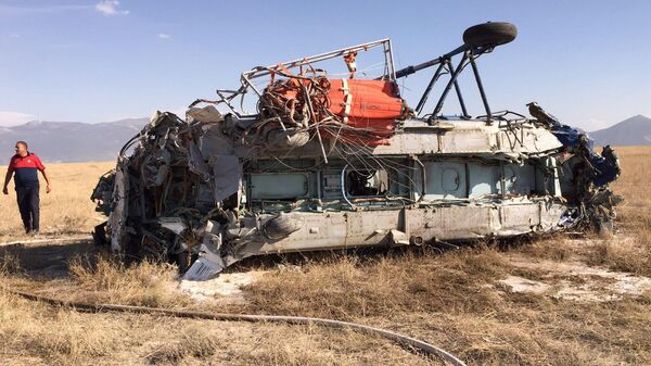 Marmaris'teki yangını söndürmek için yola çıkan helikopter Denizli'de düştü - Sputnik Türkiye