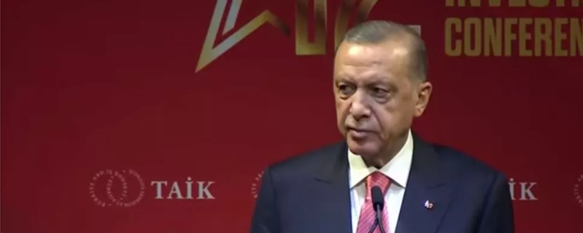 Cumhurbaşkanı Erdoğan, önde gelen ABD’li iş insanlarıyla buluşmasında konuştu.  - Sputnik Türkiye, 1920, 22.09.2022