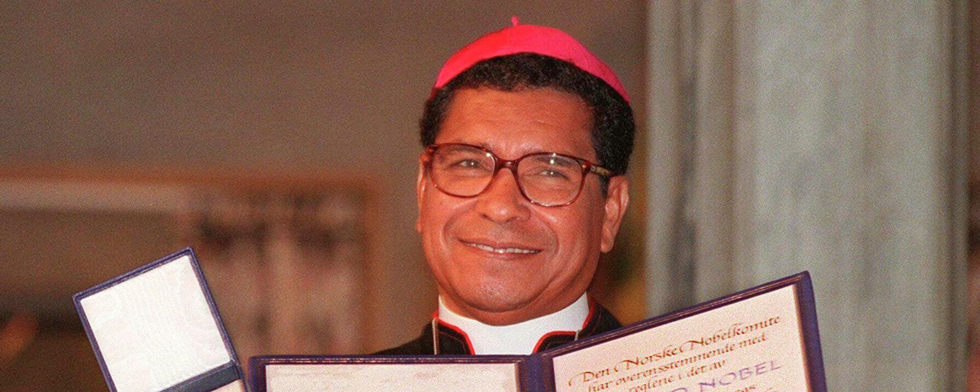Nobel Barış Ödülü sahibi Katolik din adamı Carlos Filipe Belo, Doğu Timor Başpiskoposluğu görevini yürüttüğü 1990'lı yıllarda küçüklere 'cinsel istismar' yapmakla suçlandı. - Sputnik Türkiye, 1920, 29.09.2022
