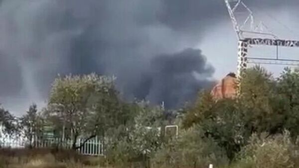 Sivastopol havalimanında bir uçak pistin dışına çıkarak alev aldı - Sputnik Türkiye