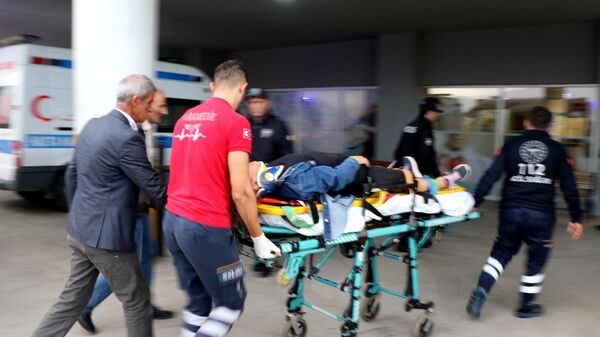 Erzincan'ın Refahiye ilçesinde, midibüsün devrilmesi sonucu 21 kişi yaralandı. - Sputnik Türkiye