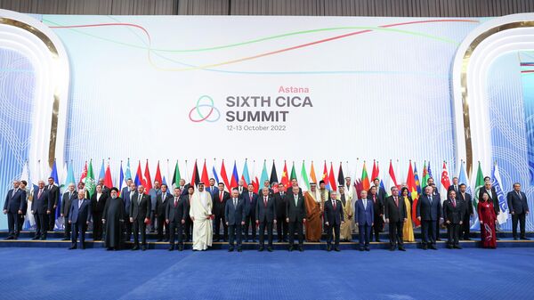 Asya’da İşbirliği ve Güven Artırıcı Önlemler Konferansı’nın (CICA) 6. Zirvesi, Kazakistan’ın başkenti Astana’da başladı. - Sputnik Türkiye