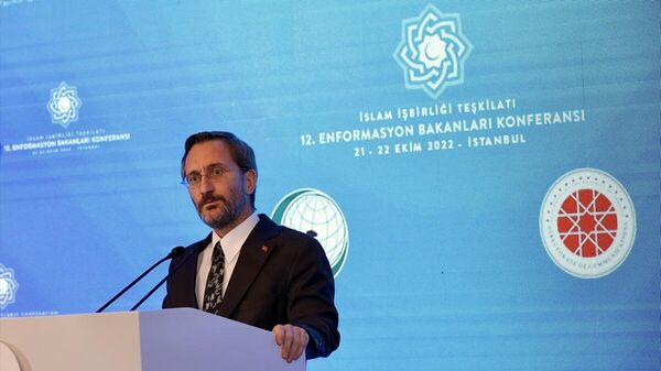 Cumhurbaşkanlığı İletişim Başkanı Fahrettin Altun, Mecidiye Kasrı'nda İslam İşbirliği Teşkilatı 12. Enformasyon Bakanları Toplantısı'na katılarak, konuşma yaptı.
 - Sputnik Türkiye