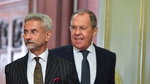 Rusya Dışişleri Bakanı Sergey Lavrov - Hindistan Dışişleri Bakanı Subrahmanyam Jaishankar - Sputnik Türkiye