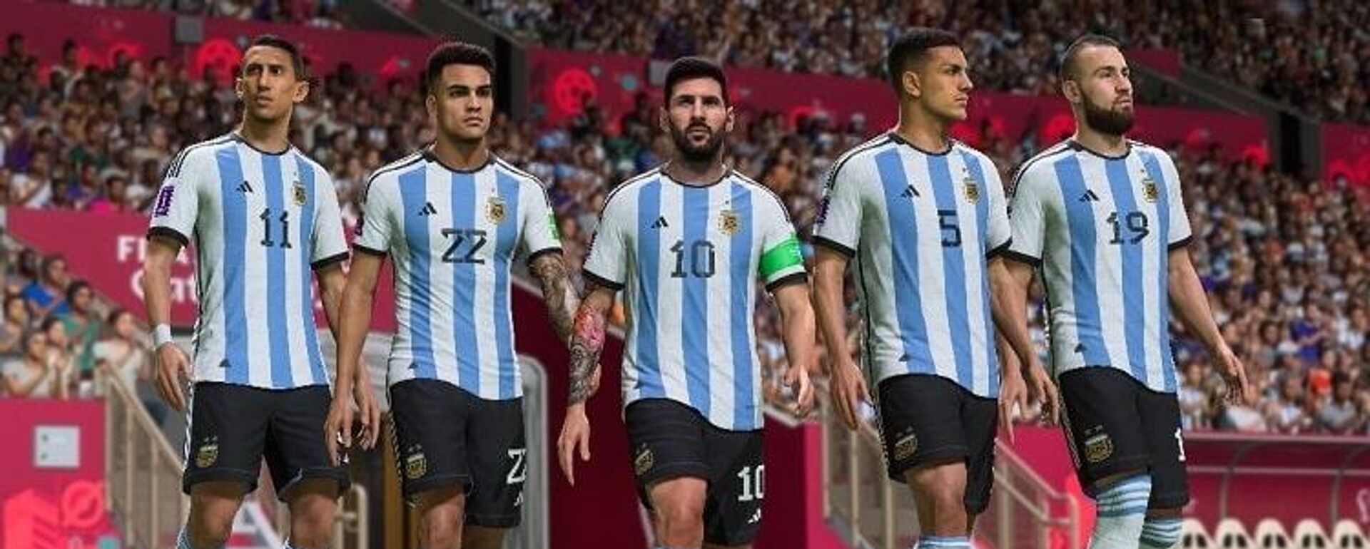 EA Sports yapımı FIFA 23 oyununun simülasyon sistemine göre, tartışmaların gölgesinde Katar'da düzenlenecek olan Dünya Kupası turnuvasını Arjantin kazanacak, gol kralı ise takımın yıldızı Lionel Messi olacak. - Sputnik Türkiye, 1920, 09.11.2022
