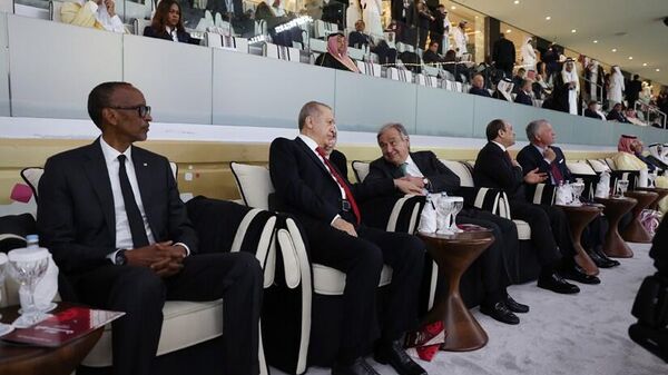 Cumhurbaşkanı Erdoğan, 2022 FIFA Dünya Kupası açılış törenine katıldı - Sputnik Türkiye