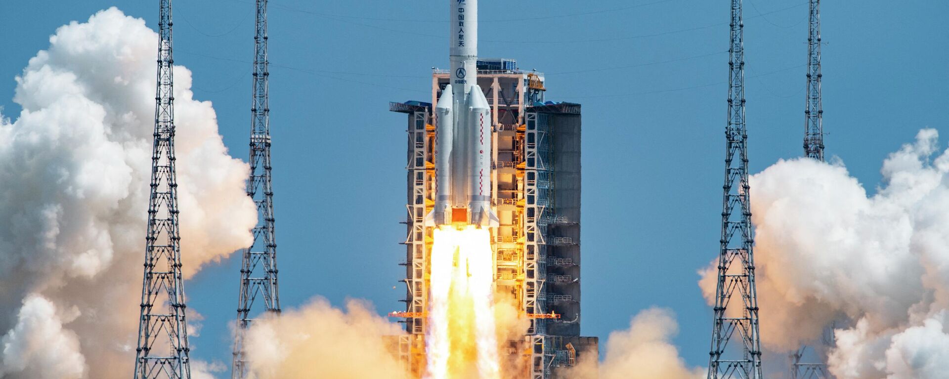 The rocket carrying China’s second module for its Tiangong space station lifts off from Wenchang spaceport in southern China on July 24, 2022. - Sputnik Türkiye, 1920, 29.11.2022