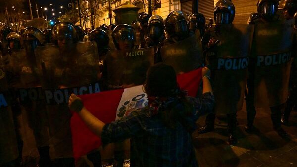 Peru - protesto - Sputnik Türkiye