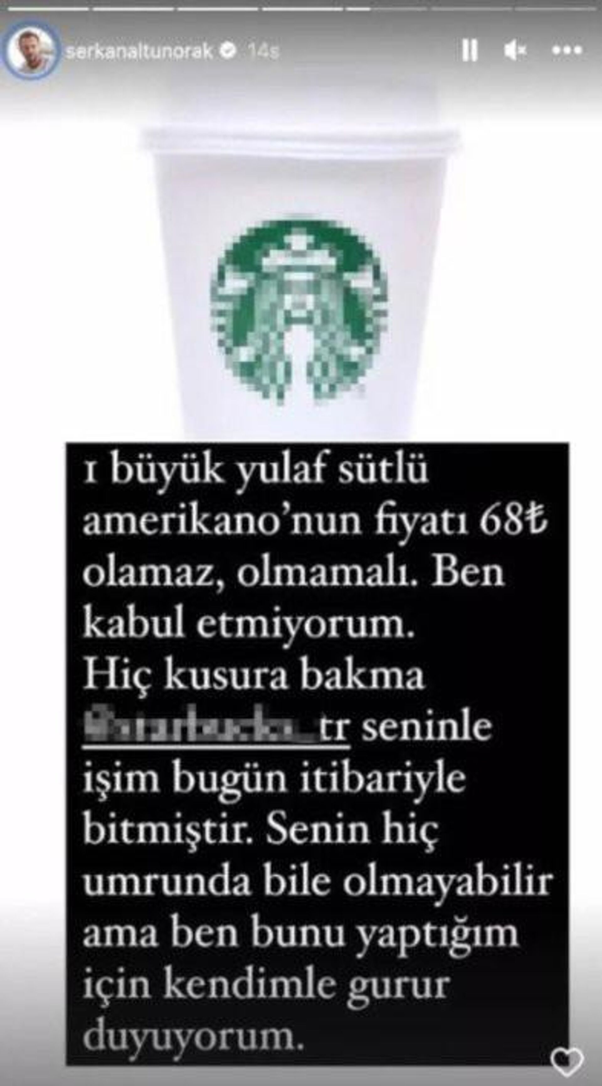 Oyuncu Serkan Altunorak'tan Starbucks zammına tepki - Sputnik Türkiye, 1920, 08.01.2023