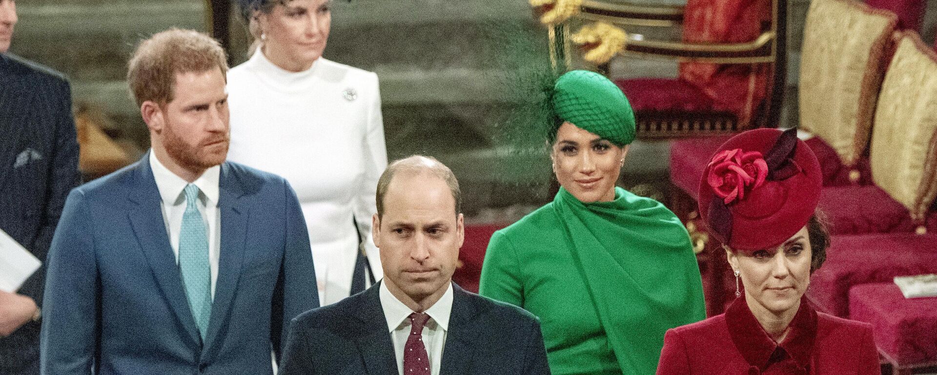 İngiltere Prensi Harry ile eşi Meghan Markle ve İngiltere Prensi William ile eşi Cambridge Düşesi Kate Middleton - Sputnik Türkiye, 1920, 19.07.2025