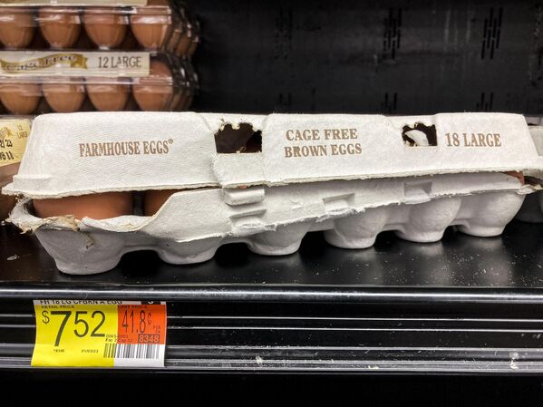 Marketlerde ise yumurta fiyatları türlerine göre değişiklik gösteriyor. Bazı marketlerde bir düzine organik yumurtanın fiyatı 12 dolara yaklaşırken, organik olmayan yumurtalar 7 dolar civarında alıcı buluyor.  Öte yandan, bazı marketler, yumurta raflarına astıkları notlarda tedarikçilerin fiyatları yükseltmesi nedeniyle yumurta fiyatlarının arttığını belirterek, sınırlı envanter nedeniyle müşterilerinden özür diliyor. - Sputnik Türkiye