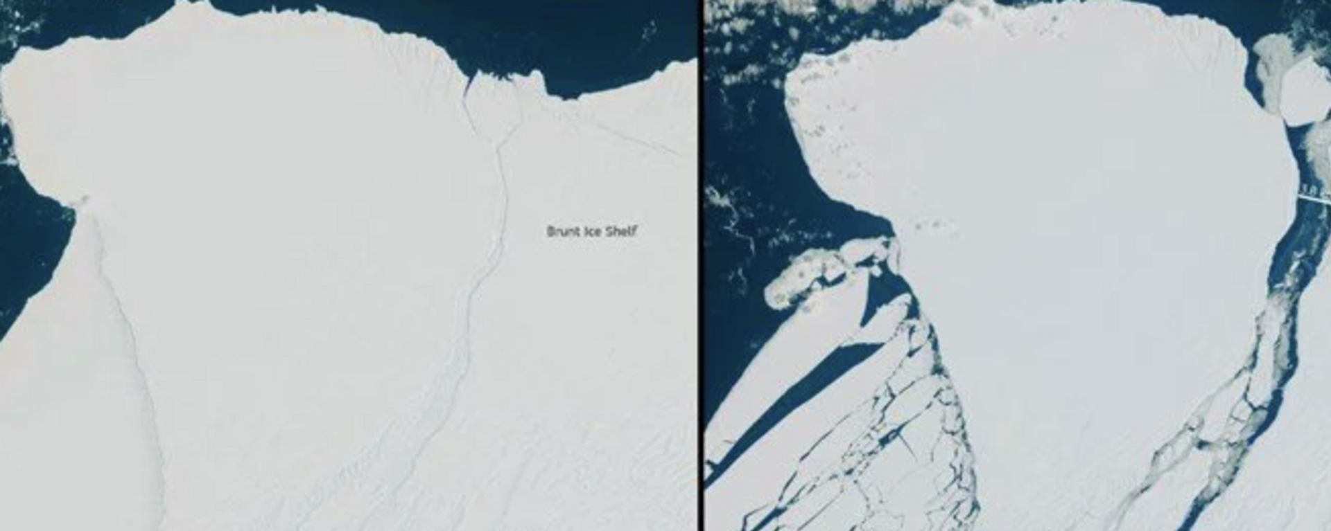 Antarktika'da, 150 metre kalınlığında ve yaklaşık Türkiye'deki Tuz Gölü'nün alanı kadar olan dev buz kütlesi koptu. - Sputnik Türkiye, 1920, 25.01.2023