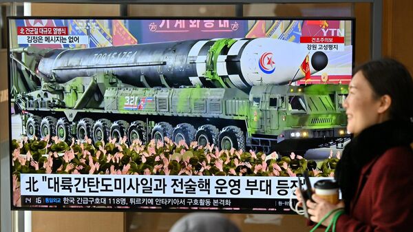 Kuzey Kore askeri geçit töreni - Sputnik Türkiye