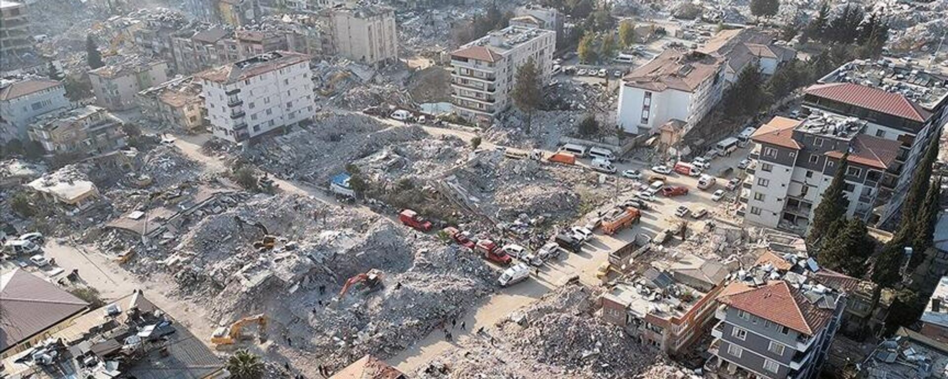 Kahramanmaraş merkezli deprem, yıkılmış evler - Sputnik Türkiye, 1920, 24.02.2023